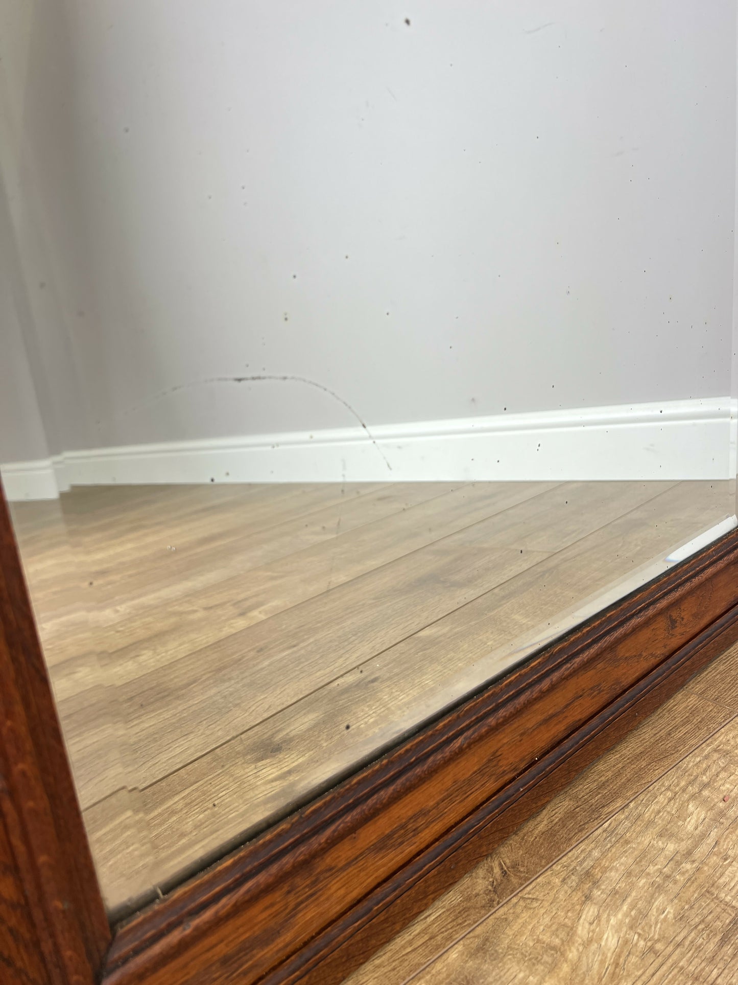 Mirror Antique French Oak Wall Mirror Home Decor Carved Wall Frame LOT 6369