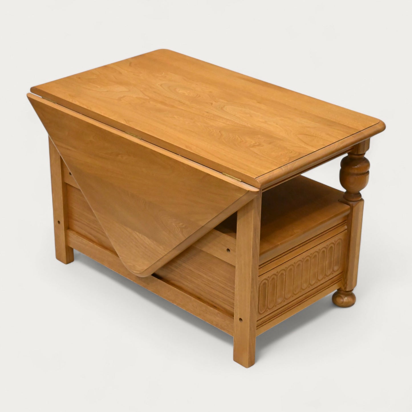 Ercol Corner TV Stand Video Cabinet Corner Flap Light Finish FREE UK Delivery. SBR10565/1006E