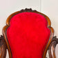 Victorian Mahogany Show Frame Easy Armchair