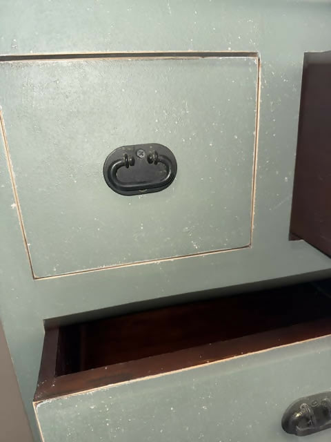 Green tall chest of drawers