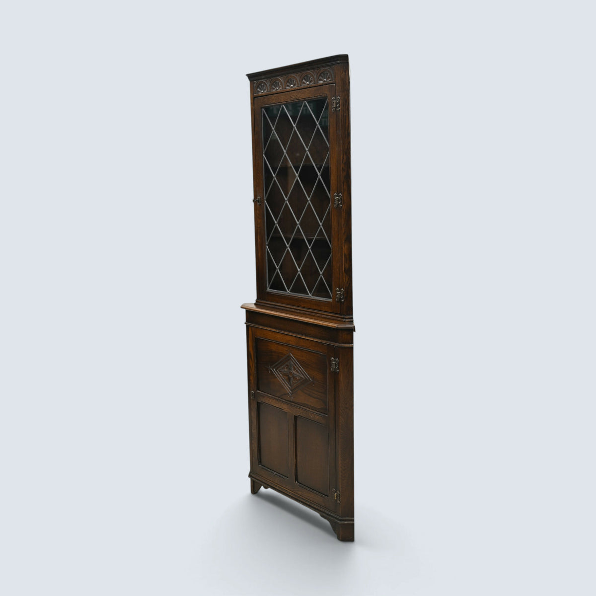 Jaycee Corner Cabinet with Lower Cupboard & 3 Shelves FREE UK Delivery*