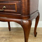 Pair of Bedside Tables Vintage French Louis Nightstands Carved Cabinets LOT 6221