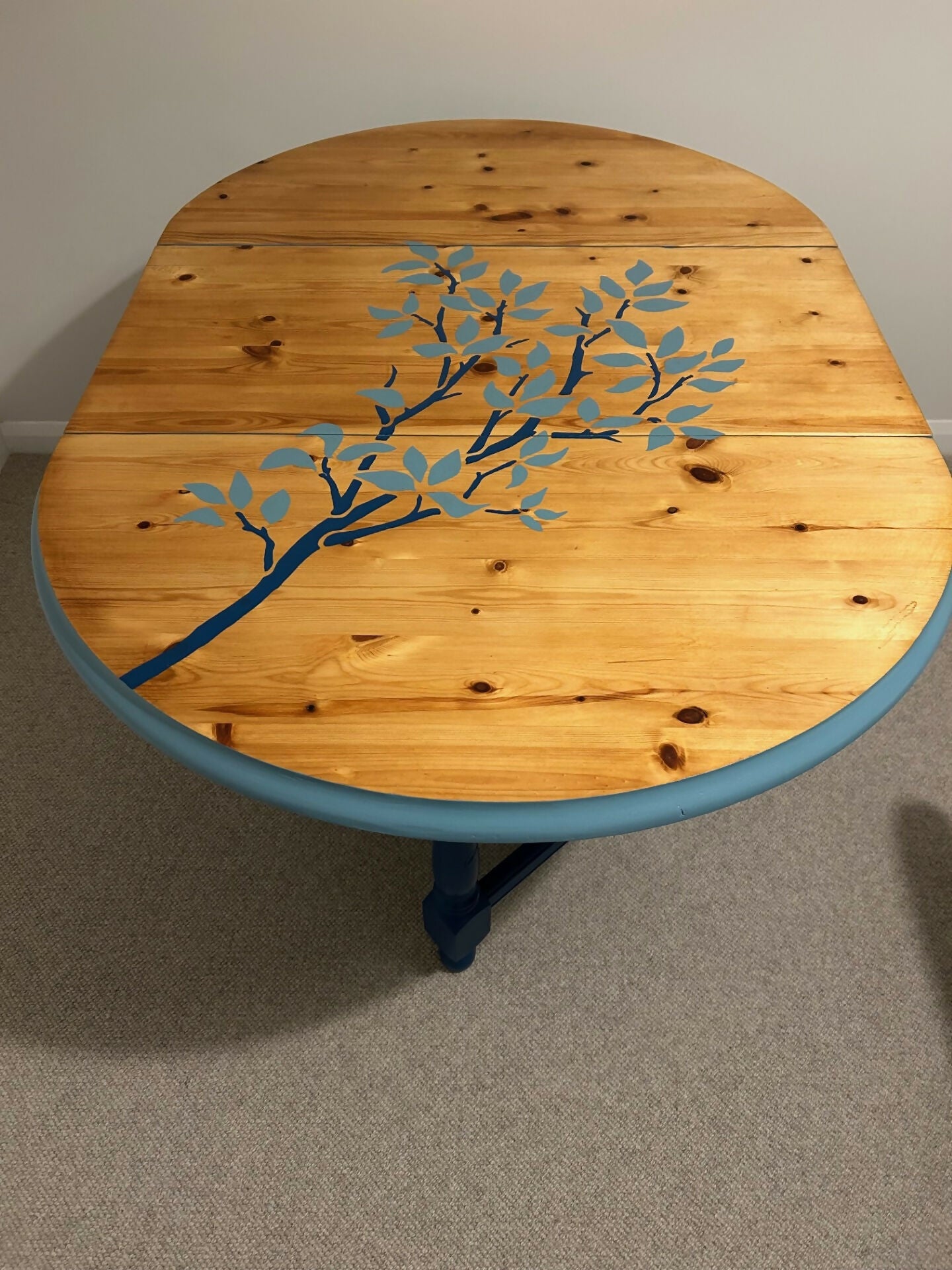Unique Upcycled Branch-Top Table