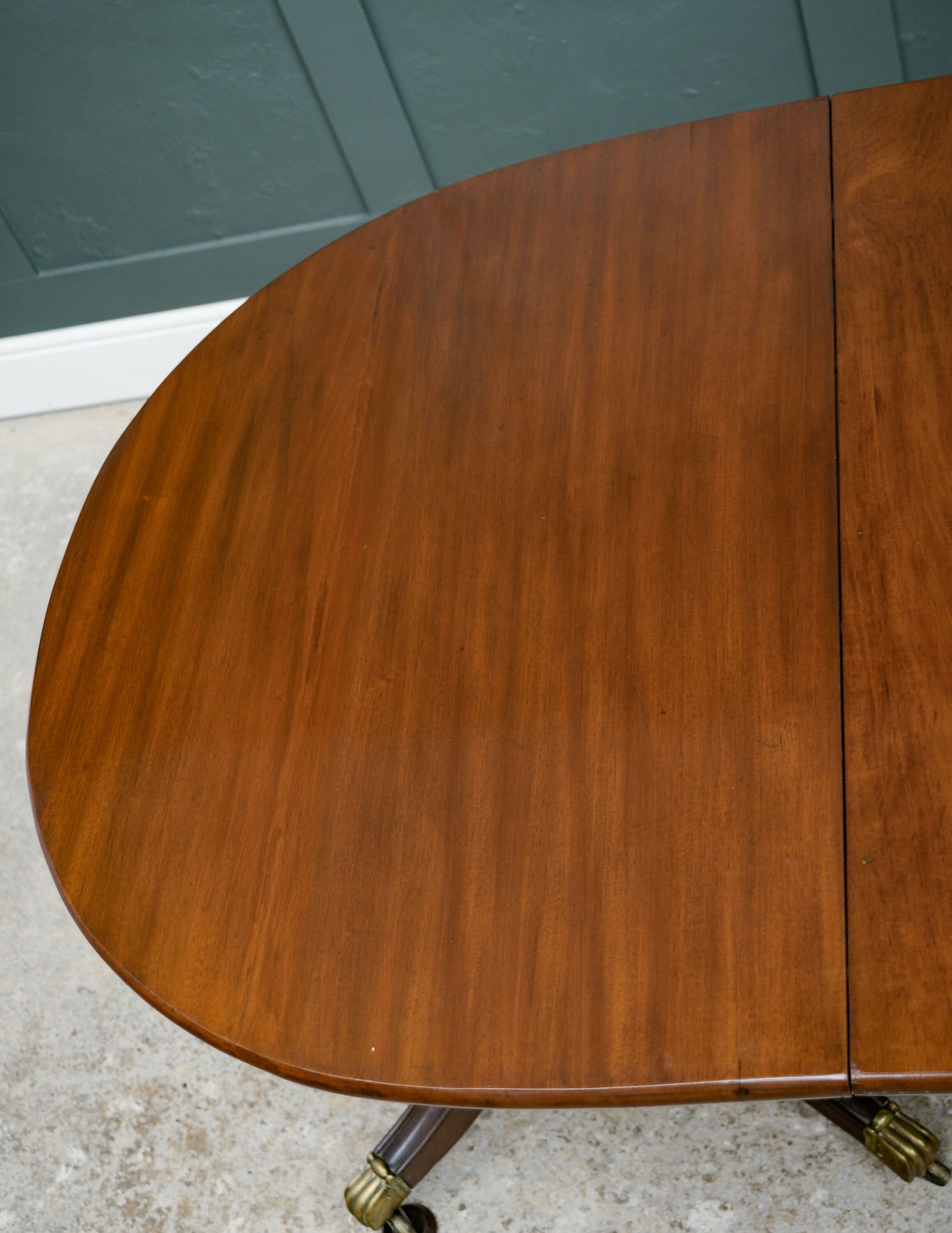 Regency Solid Mahogany Extending Dining Table with Leaf - Twin Pedestal - 194 cm