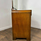 Art Deco Style Vintage Oak Dressing Table with Mirror