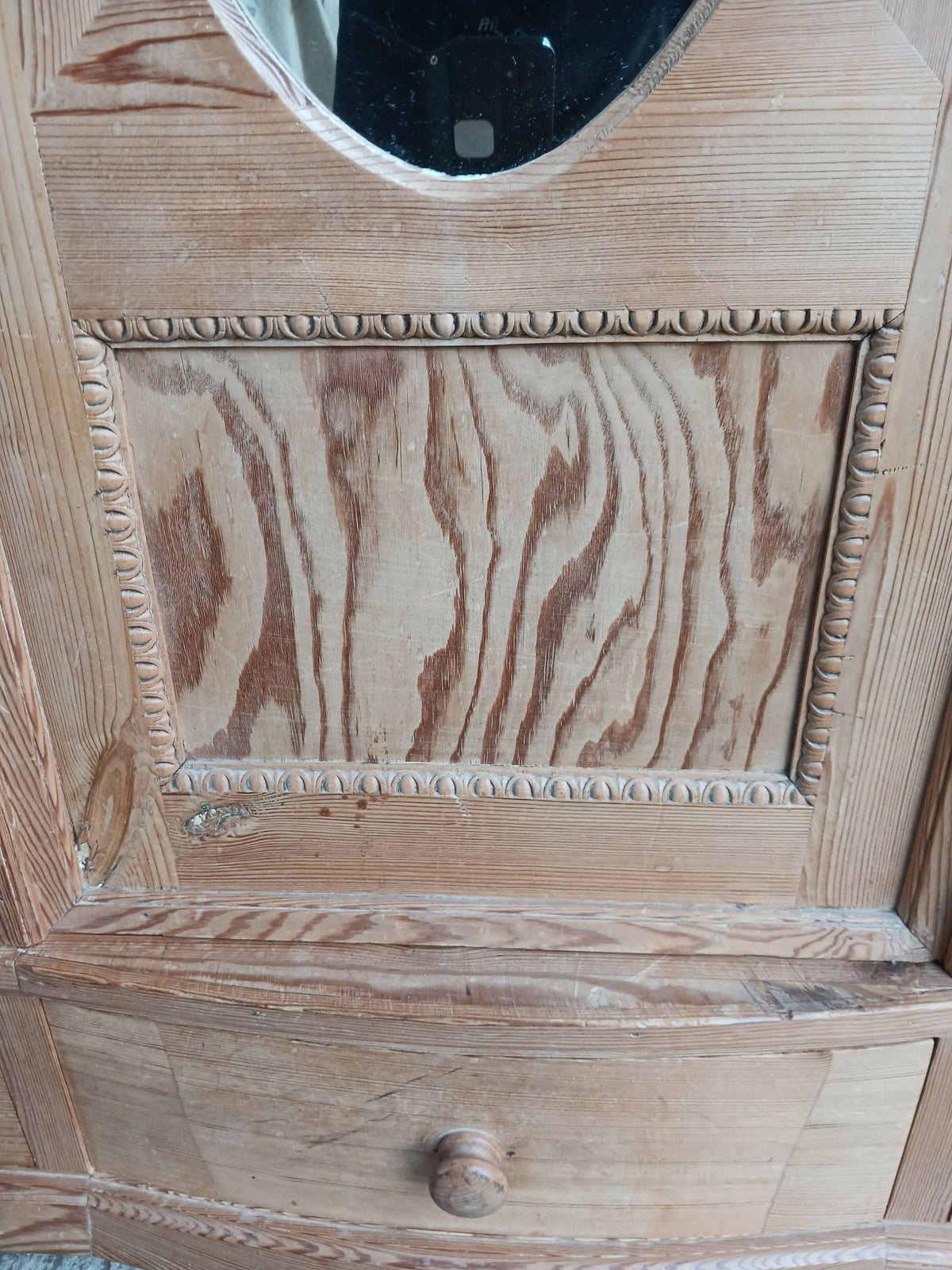 Antique Continental Pine Wardrobe