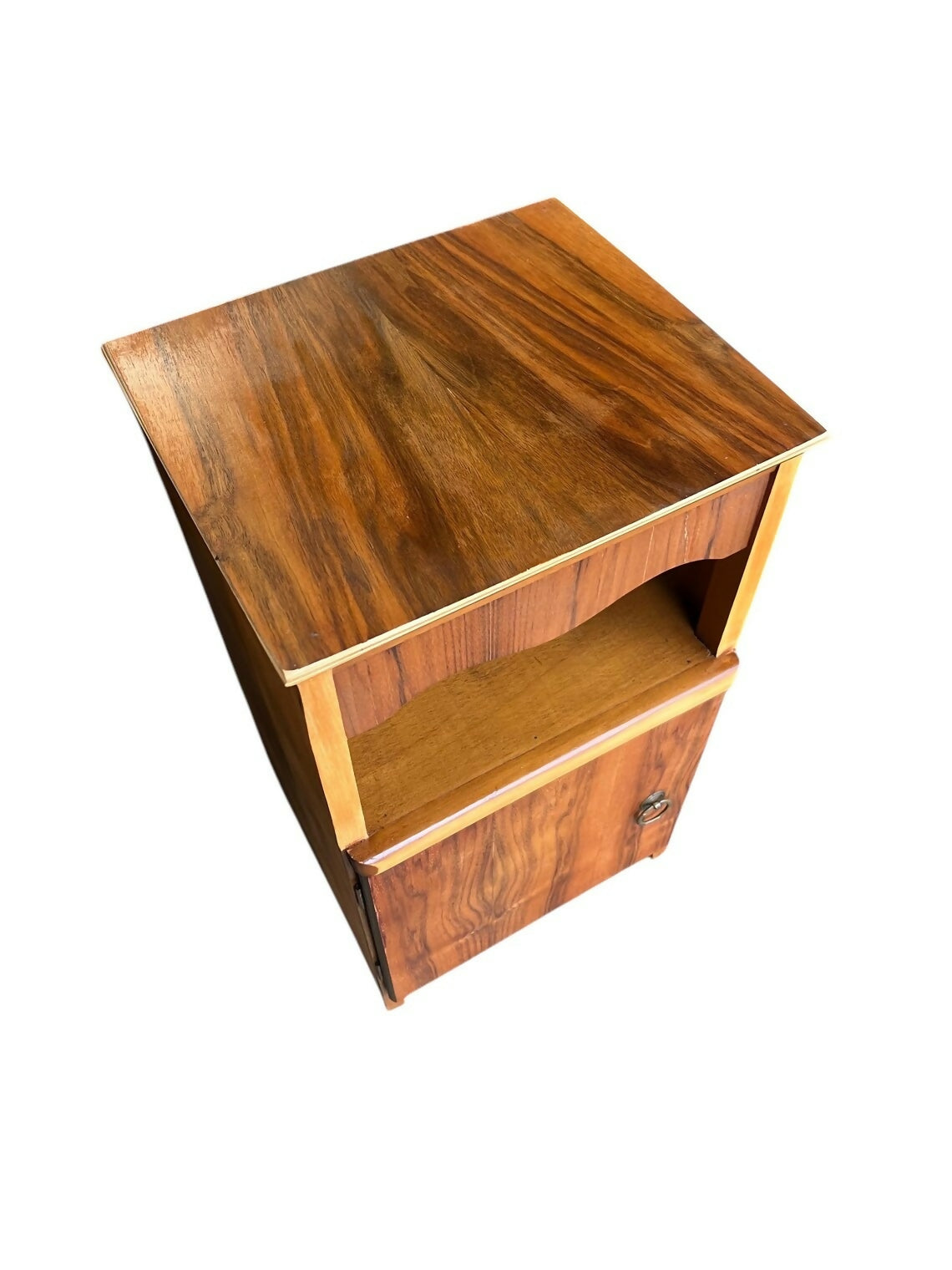 Vintage Walnut bedside cupboard side table