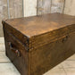 Antique Inspired English Leather Trunk Made In Nottingham England