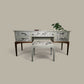 Stag Minstrel dressing table with matching floral pattern stool