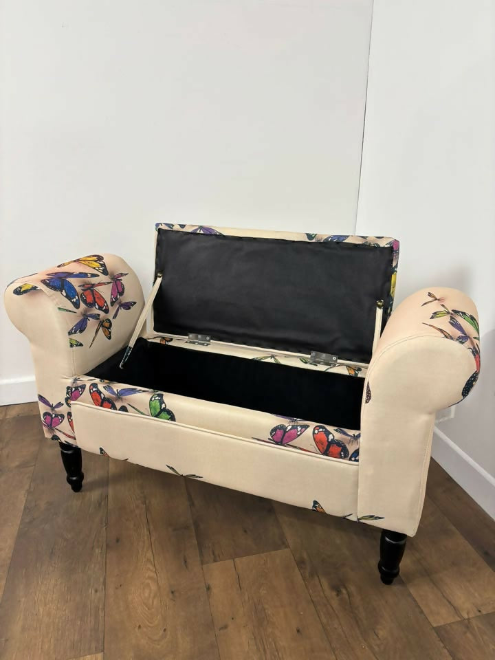 Contemporary Butterfly Patterned Stool