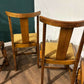 Vintage Honey Oak Dining Chairs