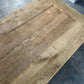 French Oak Farmhouse Kitchen Dining Table With Drawer