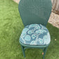 Lloyd loom dining/ accent chairs. Different colours. Different fabric. Choose the combination
