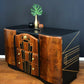 Beautility Drinks Cabinet, "Broadway", Art Deco Style, Burr Walnut.