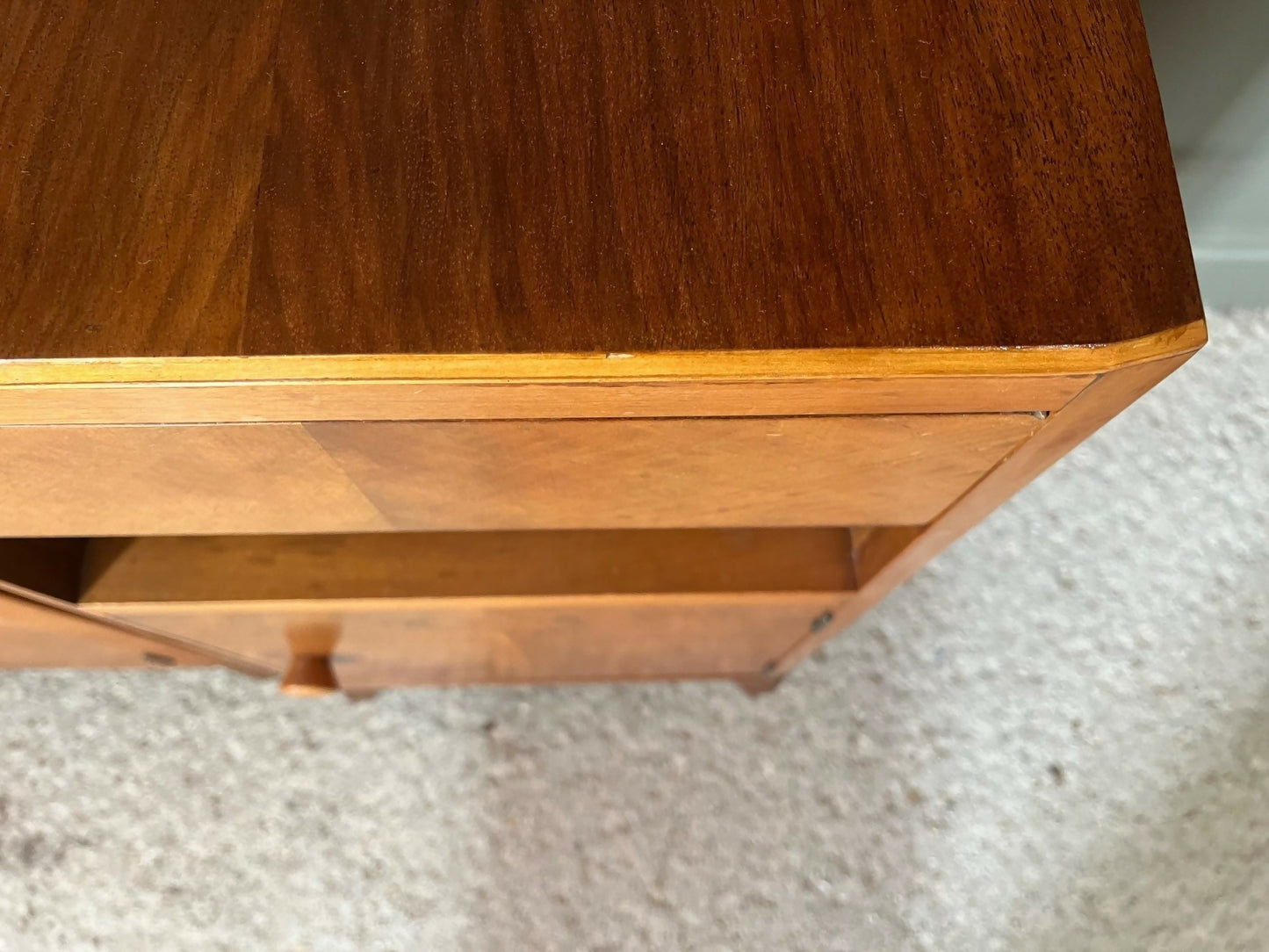Vintage Bedside Cabinets Pair Circa 1950’s Wood, Beautiful Condition
