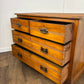 Edwardian Art Nouveau Style Satin Walnut Chest
