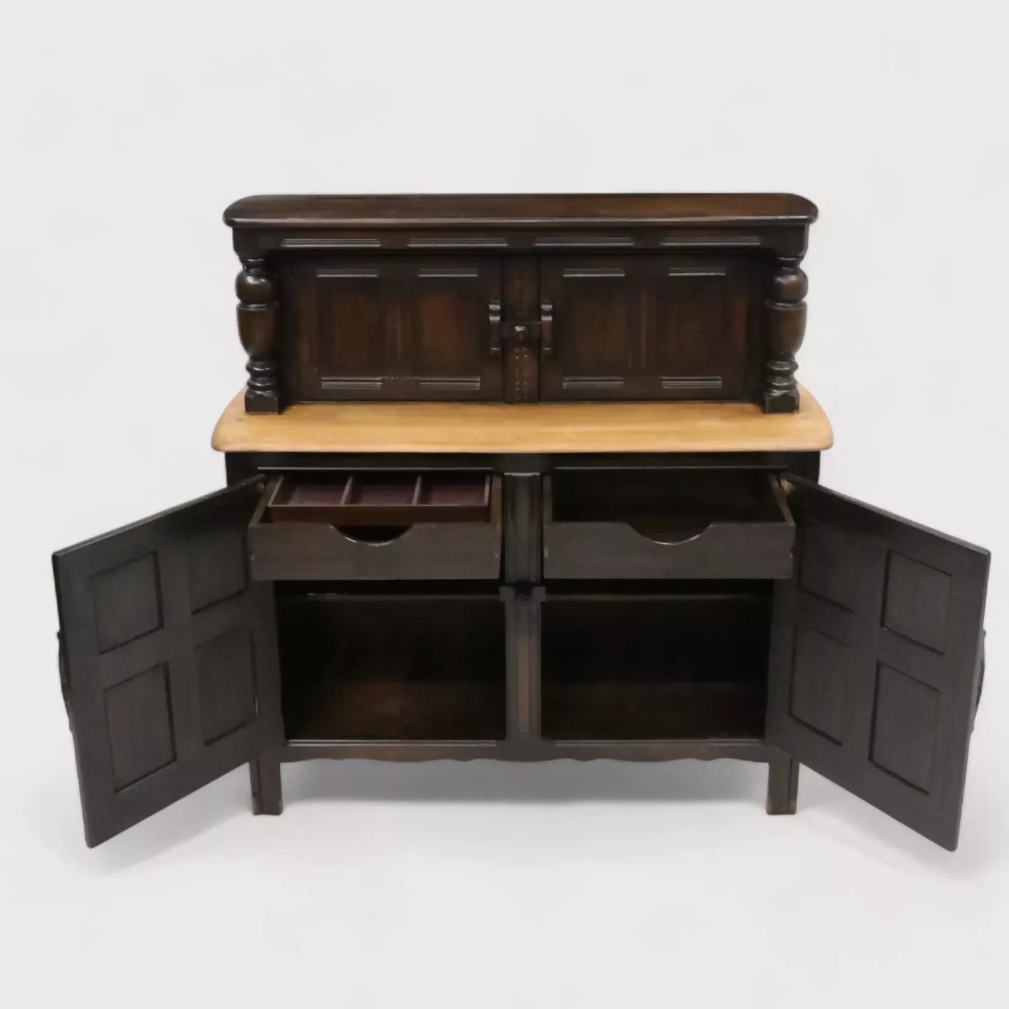 Ercol Furniture Old Colonial Buffet Stripped Work Top #331 FREE UK Delivery