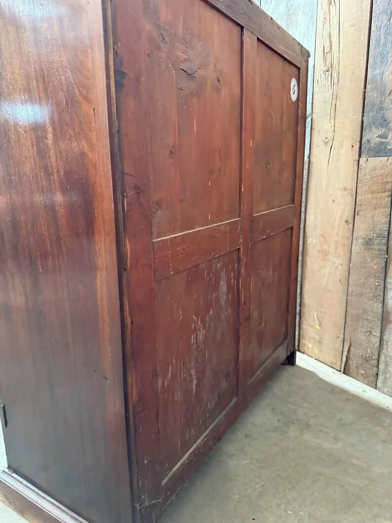 Antique Late Georgian Mahogany Estate Hall Actuary Bank Drawers Cupboard, C1800