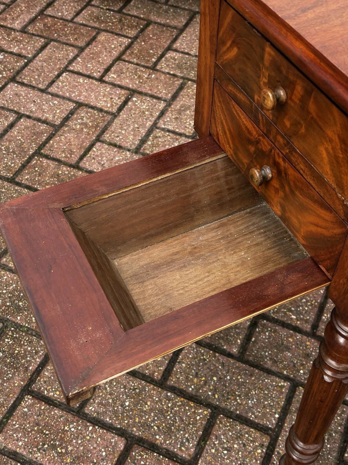 Victorian Mahogany Lamp/ Sofa Table. Drop Sides, With A Drawers & Cupboard
