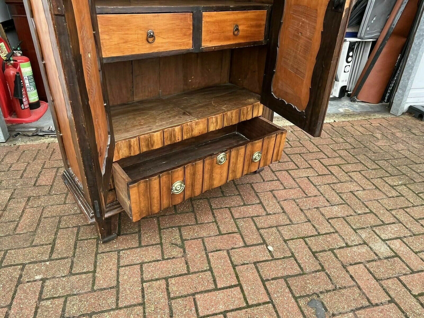 Antique Cabinet, Loads Of Storage, Secret Compartment. With Key