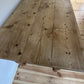 Vintage Farmhouse Dining Table Rustic Large Farmhouse Solid Stripped Pine