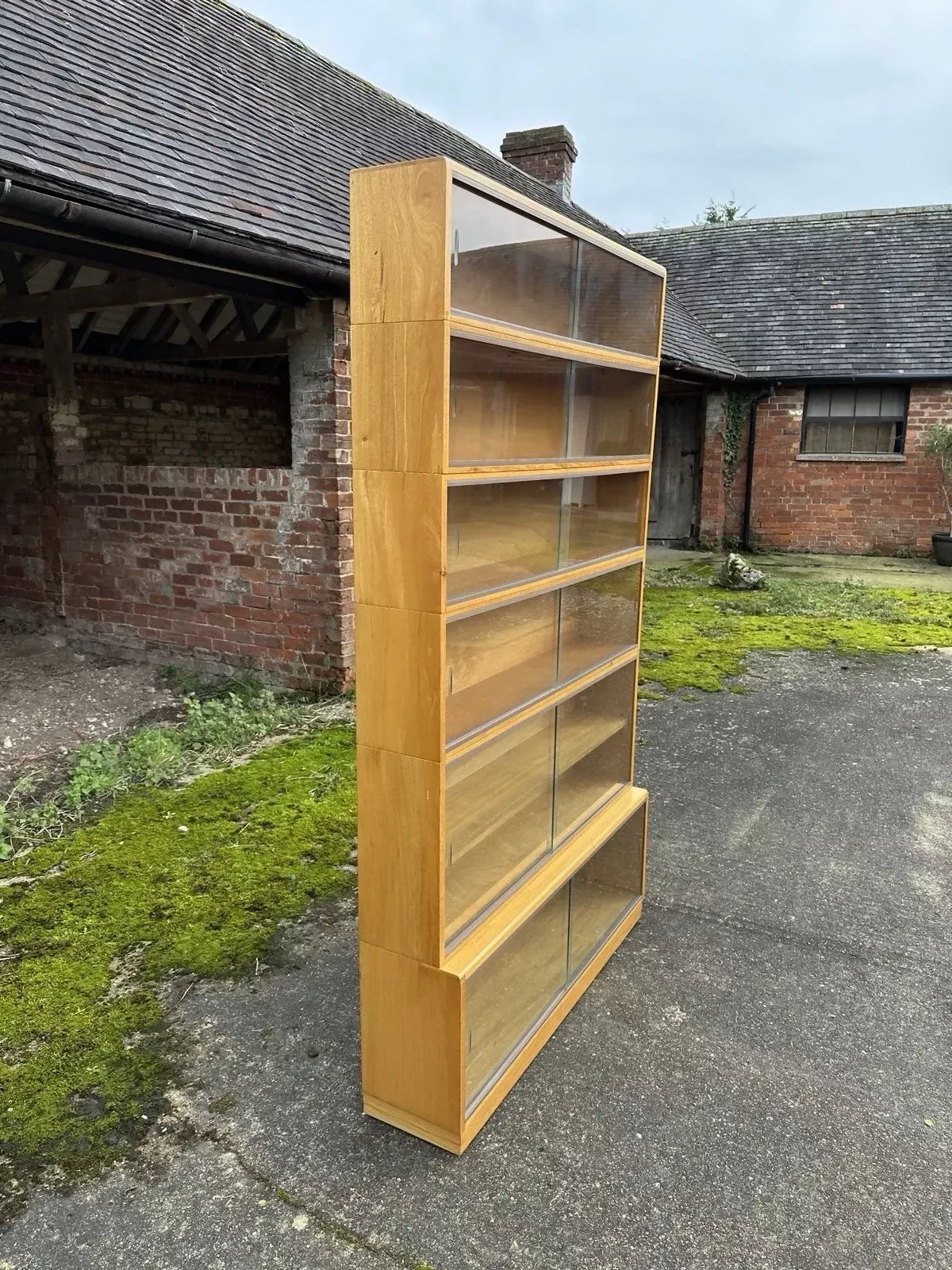 Vintage ‘Simplex’ Mid Century Bookcase Display Specimen Collectors 60s Cabinet