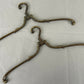 Clothes Hangers Vintage Style Brass Set of Two Ornate Hangers LOT 6432