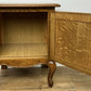 Bedside Table Vintage French Louis Style Oak Nightstand Carved Cabinet LOT 6300