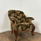 Victorian Upholstered Armchair on Castors