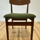 Danish Teak Dining Chairs by Korup Stolefabrik 1960s Mid Century Modern Set of 4 Chairs