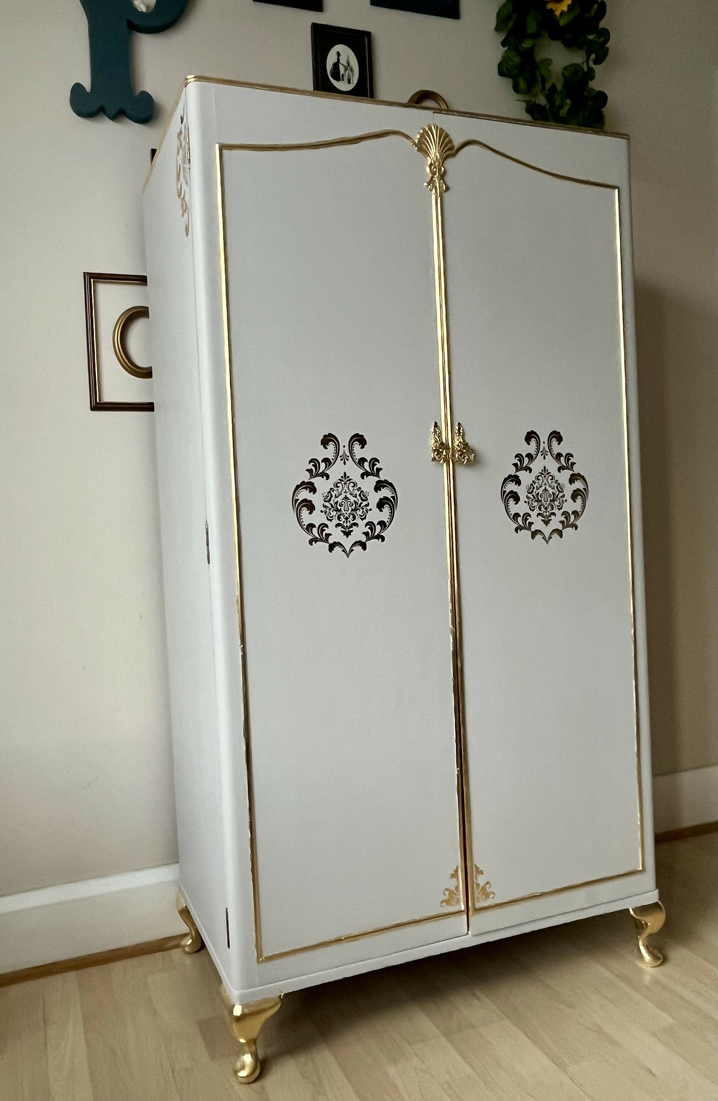Vintage Wardrobe Armoire Restored, Upcycled