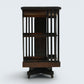 Edwardian Revolving Bookcase With 2 Tiers And Marquetry Decoration FREE Delivery