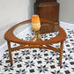 Nathan Coffee Table in Teak with Glass Top 1960s