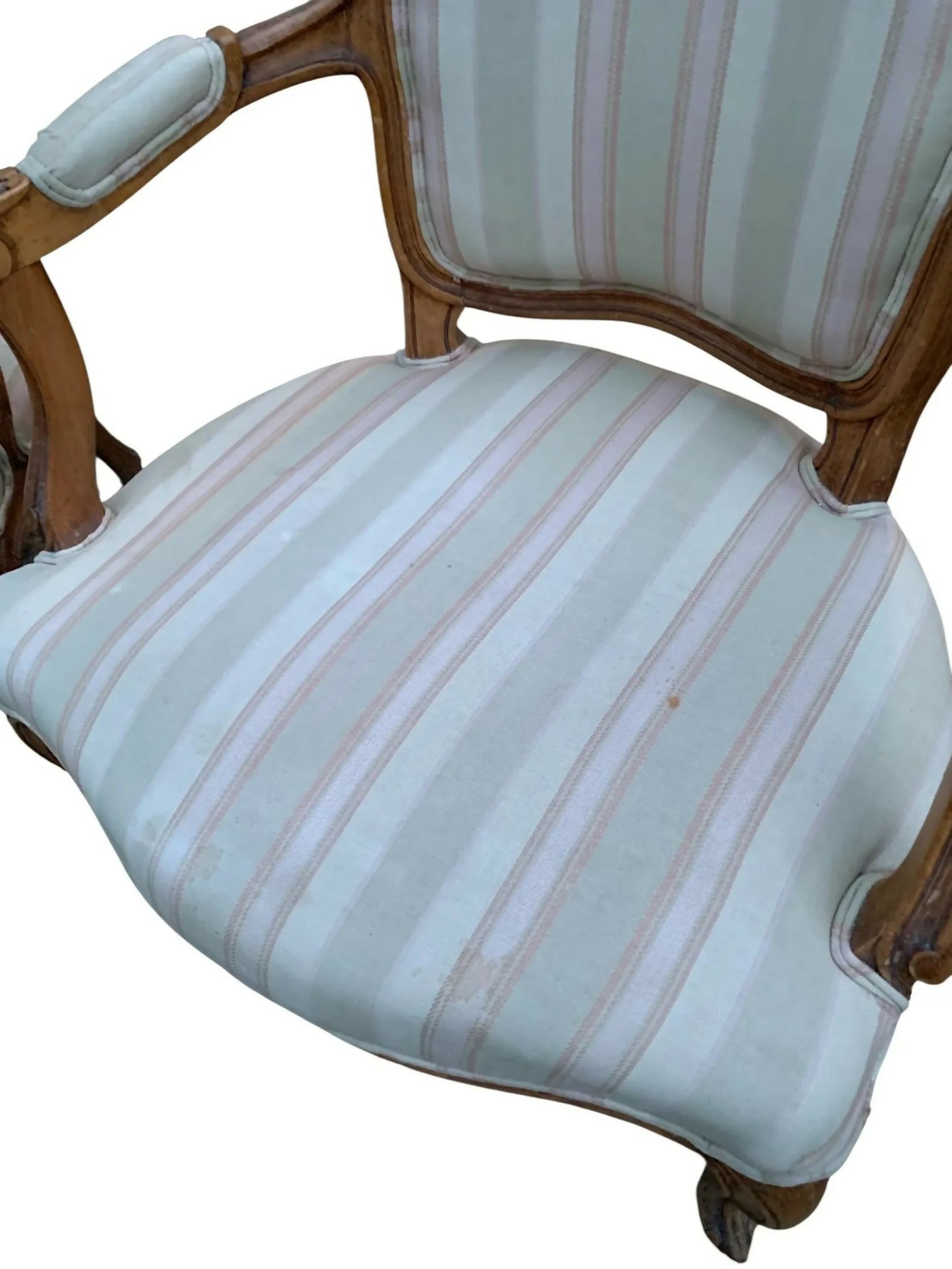 Louis XVI style vintage carved arm chairs