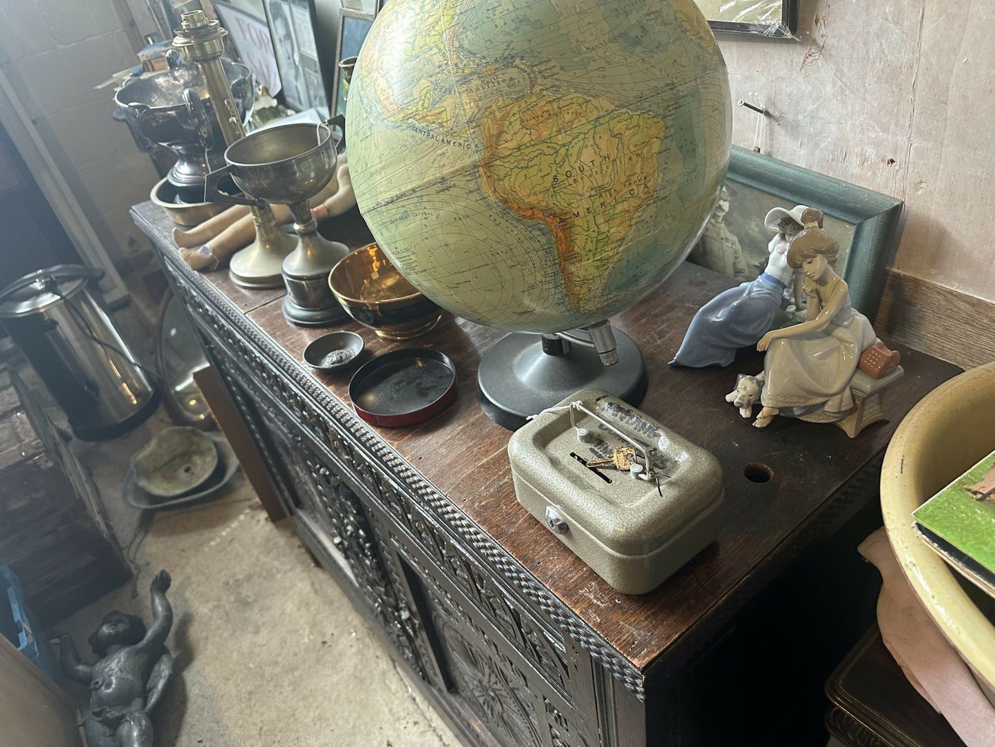 Gothic Carved Antique Sideboard