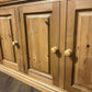 Contemporary Stripped Pine Three Door Cabinet