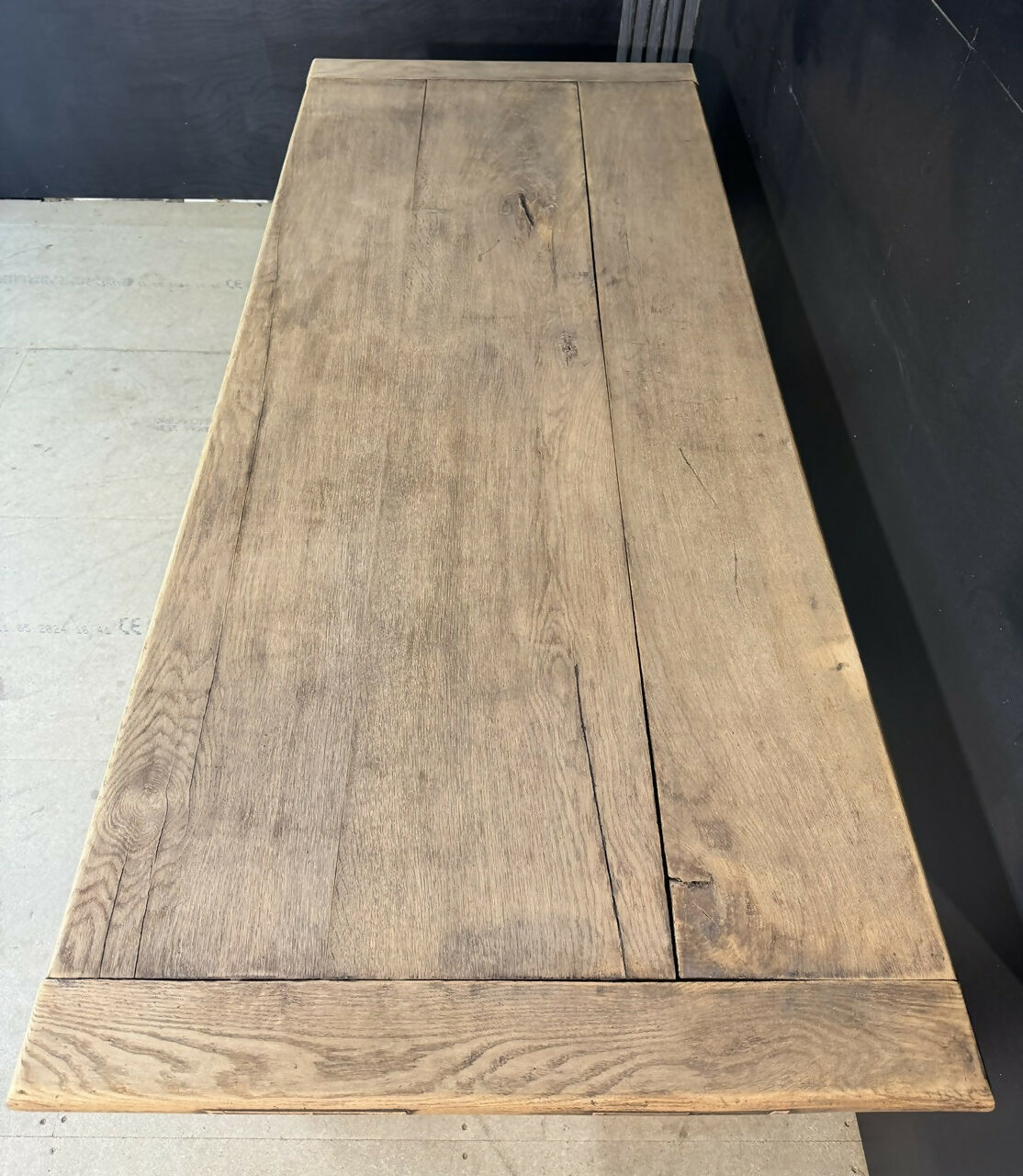 Bleached Oak Farmhouse Dining Table