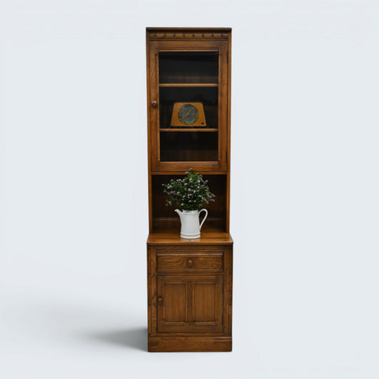 Ercol Narrow Mural Unit Single Width Display Golden Dawn Finish FREE UK Delivery