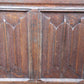 Large Oak Linen Fold Blanket Box / Chest Dated 1673