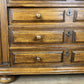 Chest of Drawers Vintage French Style Oak 4 Drawers Carved Cabinet LOT 6258