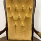 Reproduction Mahogany Button Back Armchair