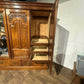 Victorian Walnut Triple Compactum Wardrobe – By Johnson & Appleyards Ltd., Sheffield
