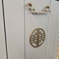 Restored Oriental Chinoiserie Style Cabinet in Modern Greeney Grey