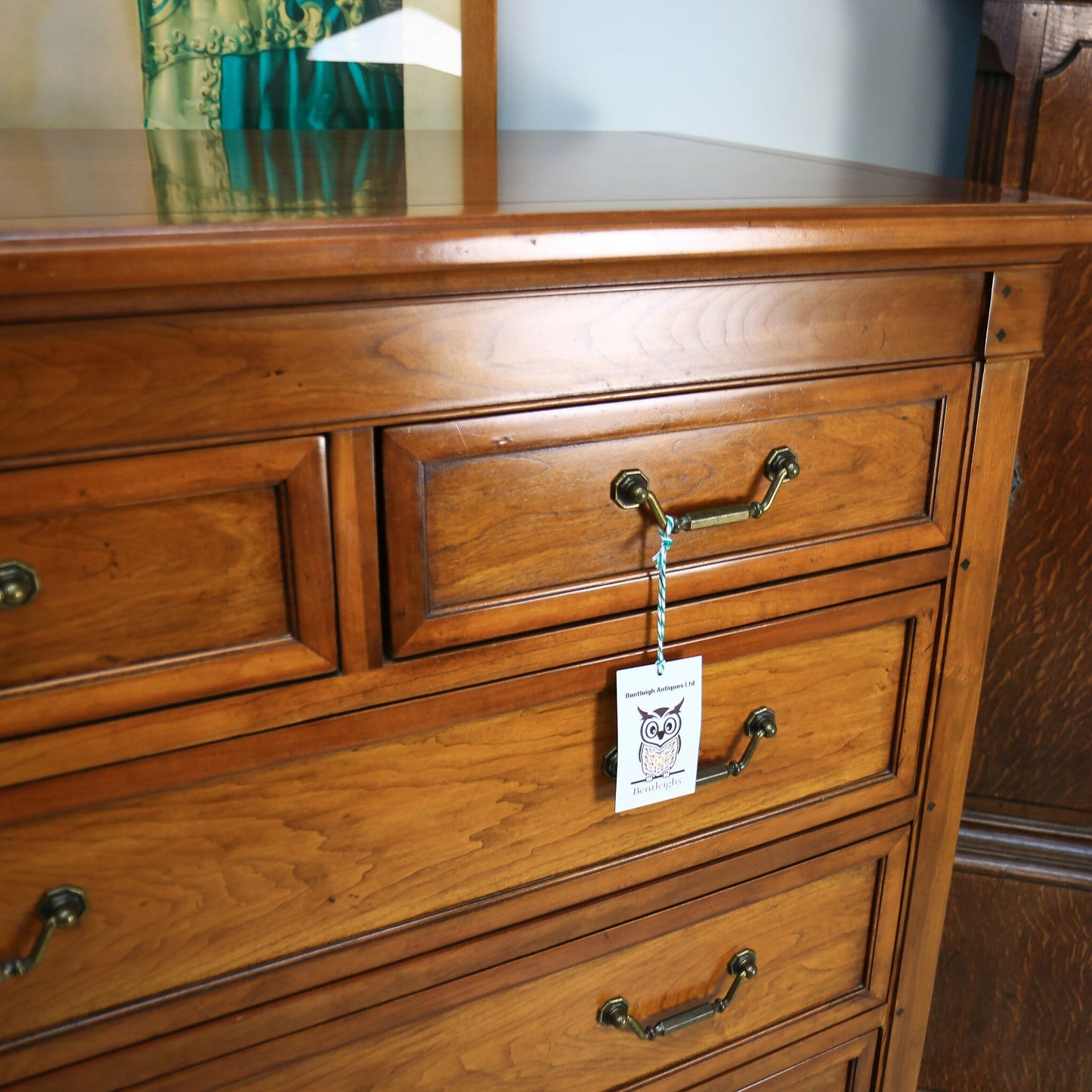 Willis and Gambier Cherrywood Chest of Drawers Tallboy 6 Drawers