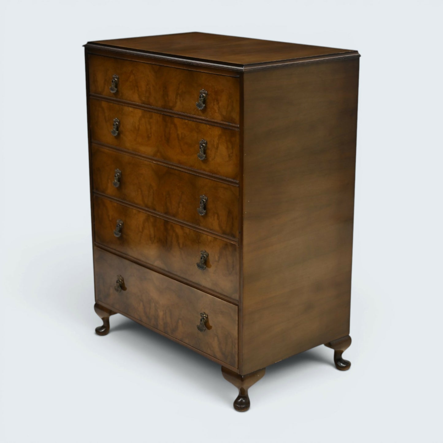 Chest of 9 Drawers Queen Anne Style Legs F. Wrighton & Sons FREE UK Delivery
