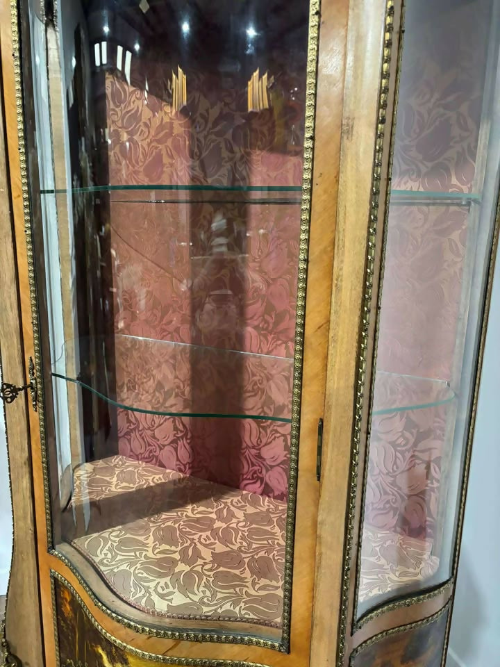 French Vernis Martin Style Vitrine – Louis XVI Revival