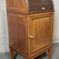 19th Century Inlaid Mahogany Tambour Shutter Cabinet / Bedside Cupboard