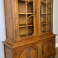 Bookcase Vintage French Louis XVI Oak Display Cabinet Carved Sideboard LOT 6283