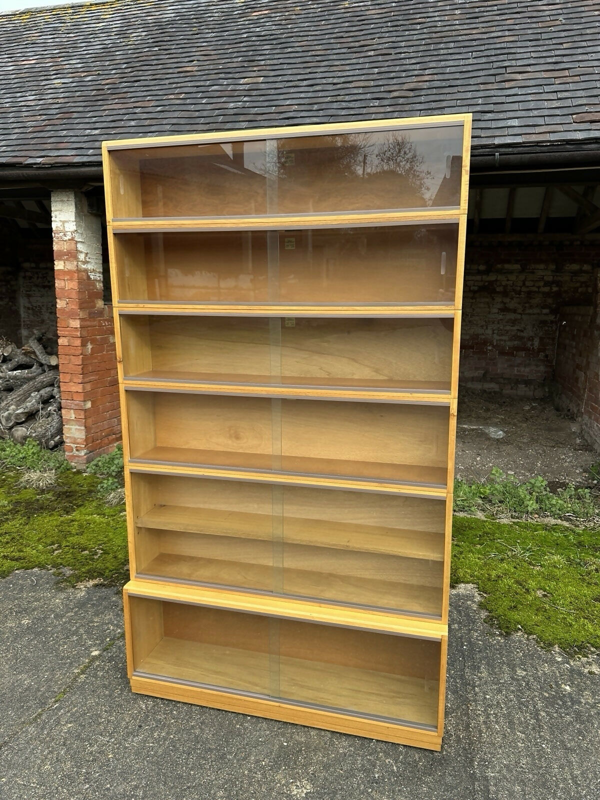 Vintage ‘Simplex’ Mid Century Bookcase Display Specimen Collectors 60s Cabinet