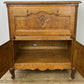 Cabinet Vintage French Louis XIV Style Oak Sideboard Carved Cupboard LOT 6249